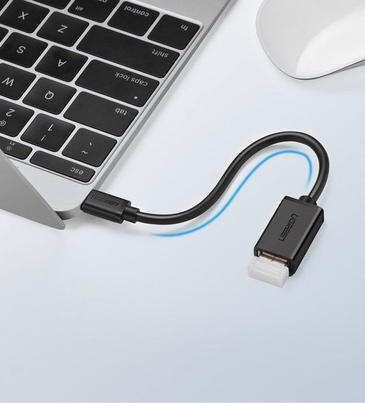 USB-C naar USB-A OTG-adapter UGREEN US154, zwart 