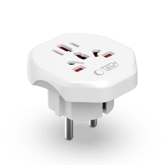 Network Adapter Tech-Protect US / UK / AU / AU / FI / CN - Europe, White 
