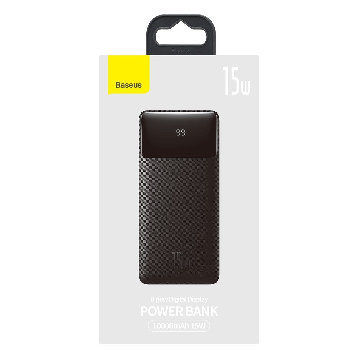 Baseus Bipow Externer Akku, 10000mAh, 15W, 1 x USB-C - 2 x USB-A, Schwarz PPBD050001 