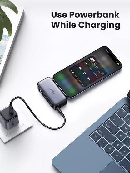 UGREEN PB503 Batterie externe, 5000mAh, 22.5W, PD, 1 x USB-C, Gris 