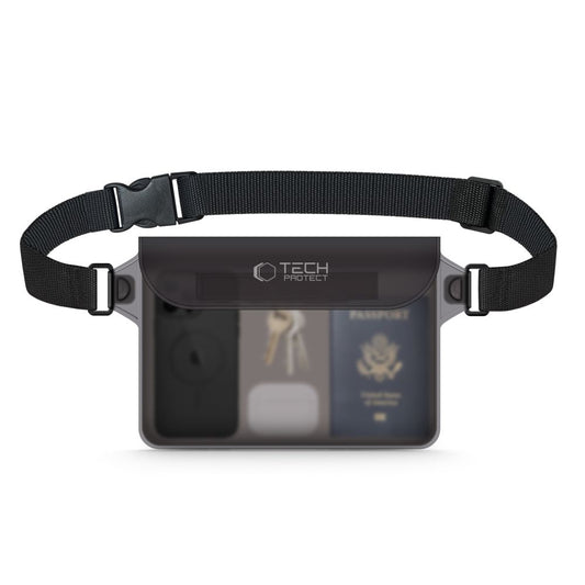 Tech-Protect UWP10 Wasserdichte Universaltasche, schwarz 