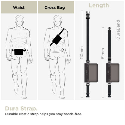 Tech-Protect UWP10 Wasserdichte Universaltasche, schwarz 