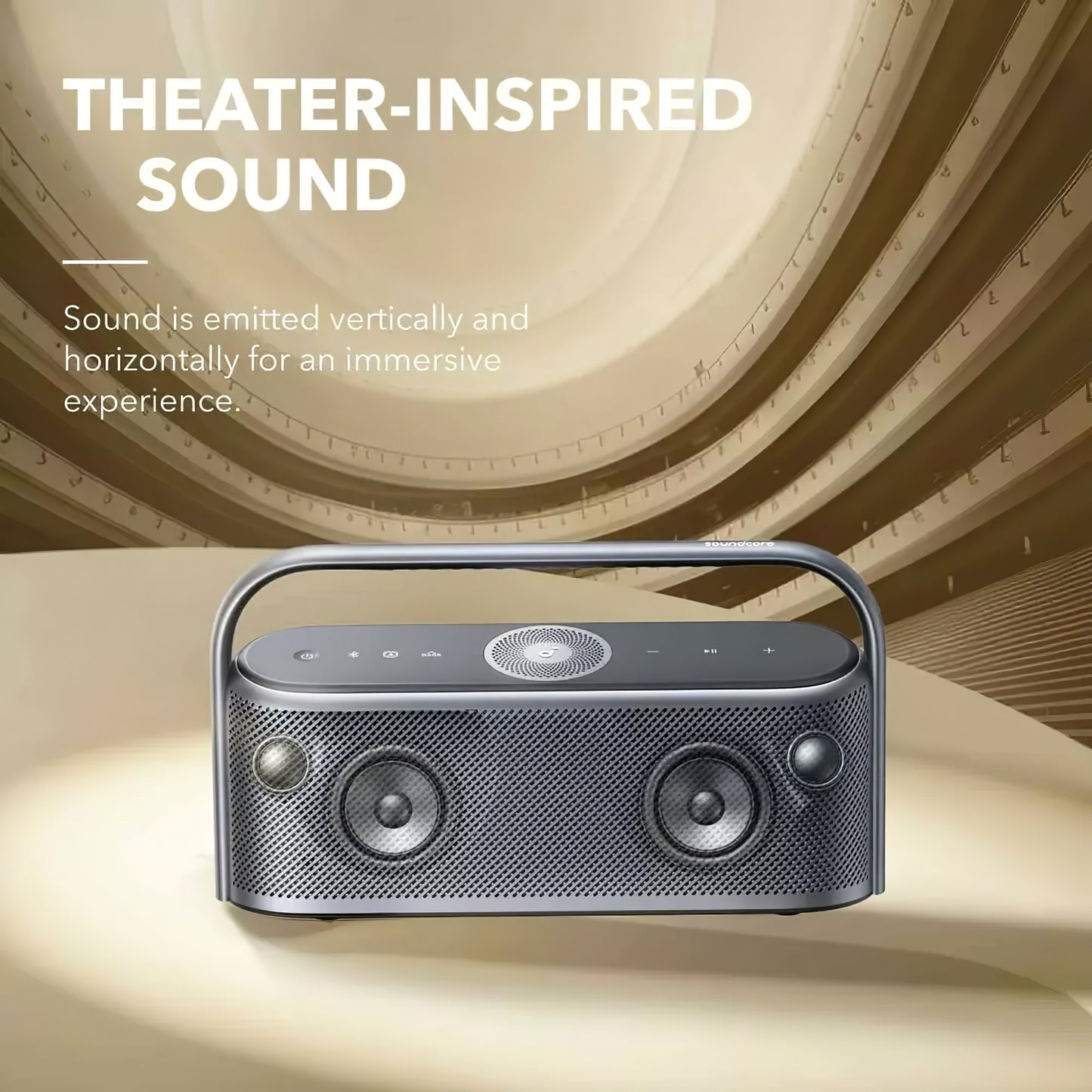 Draagbare Bluetooth-luidspreker Anker SoundCore Motion X600, 50W, Waterdicht, Zwart, Bluetooth, 50W, Waterdicht, Zwart, Gereviseerd A3130011 