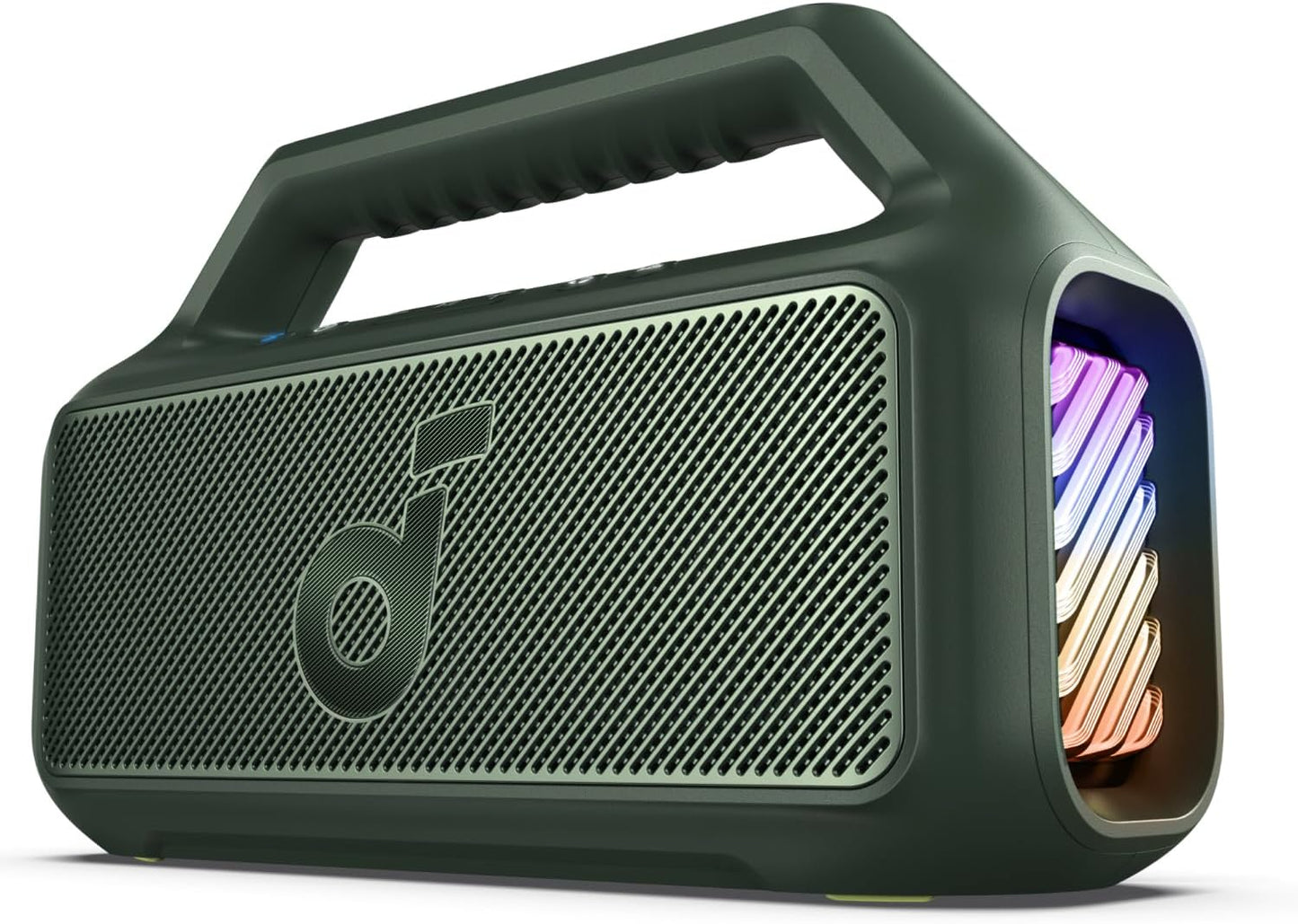 Tragbarer Bluetooth-Lautsprecher Anker SoundCore Boom 2, 80W, RGB, wasserdicht, grün A3138061 