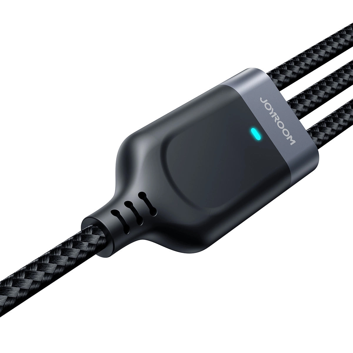 USB-A - Lightning / microUSB / USB-C Ladekabel Joyroom S-A18 3in1, 18W, 0.3m, Schwarz 