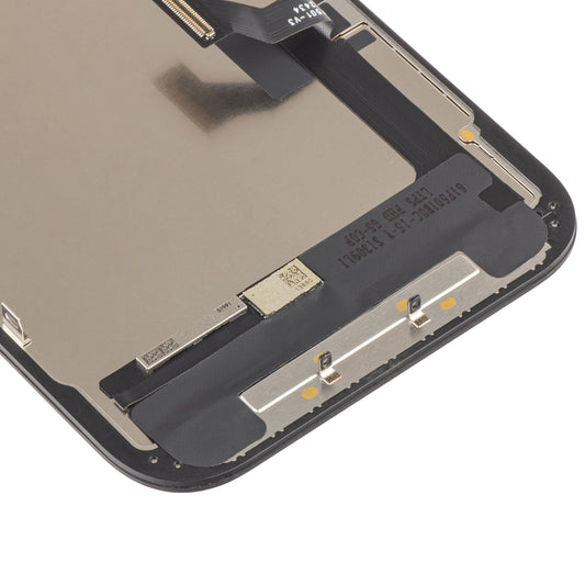 ZY Touchscreen Display für Apple iPhone 15, mit Rahmen, LCD In-Cell IC beweglich, Schwarz 