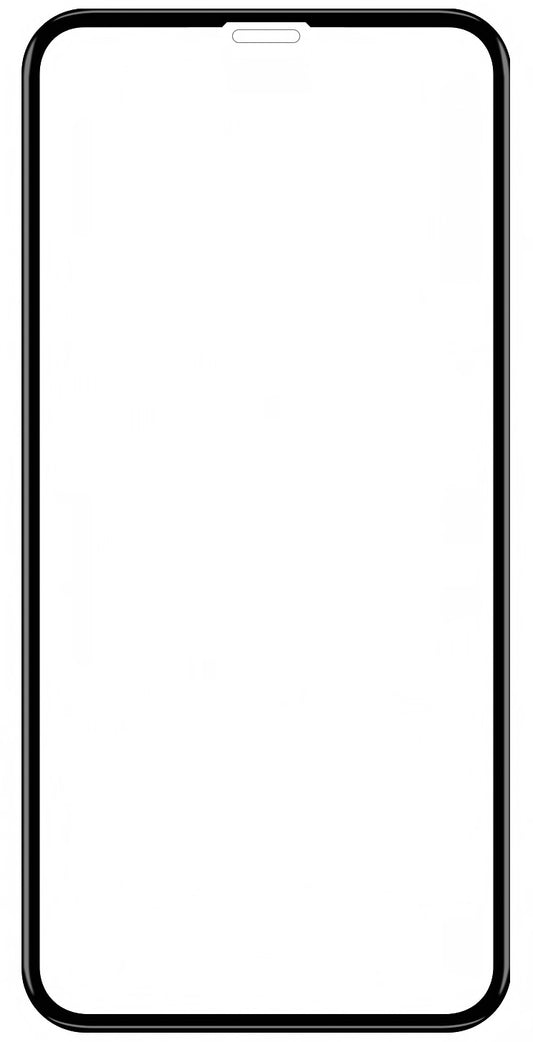 Veason Displayschutzfolie für Apple iPhone 11/XR, Glas geschützt, Vollverklebung, 6D, Schwarz 