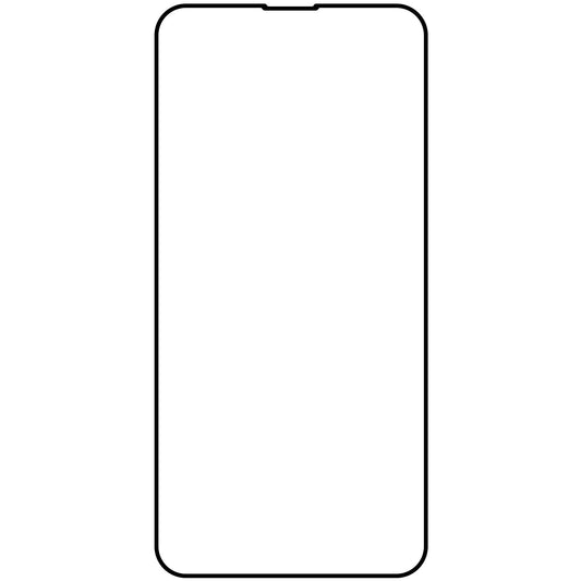 Displayschutzfolie Veason PRO für Apple iPhone 16e / 14 / 13 Pro / 13, Glas geschützt, Vollverklebung, 6D, Schwarz