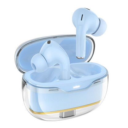 Handsfree Bluetooth HOCO EW54, TWS, Blau
