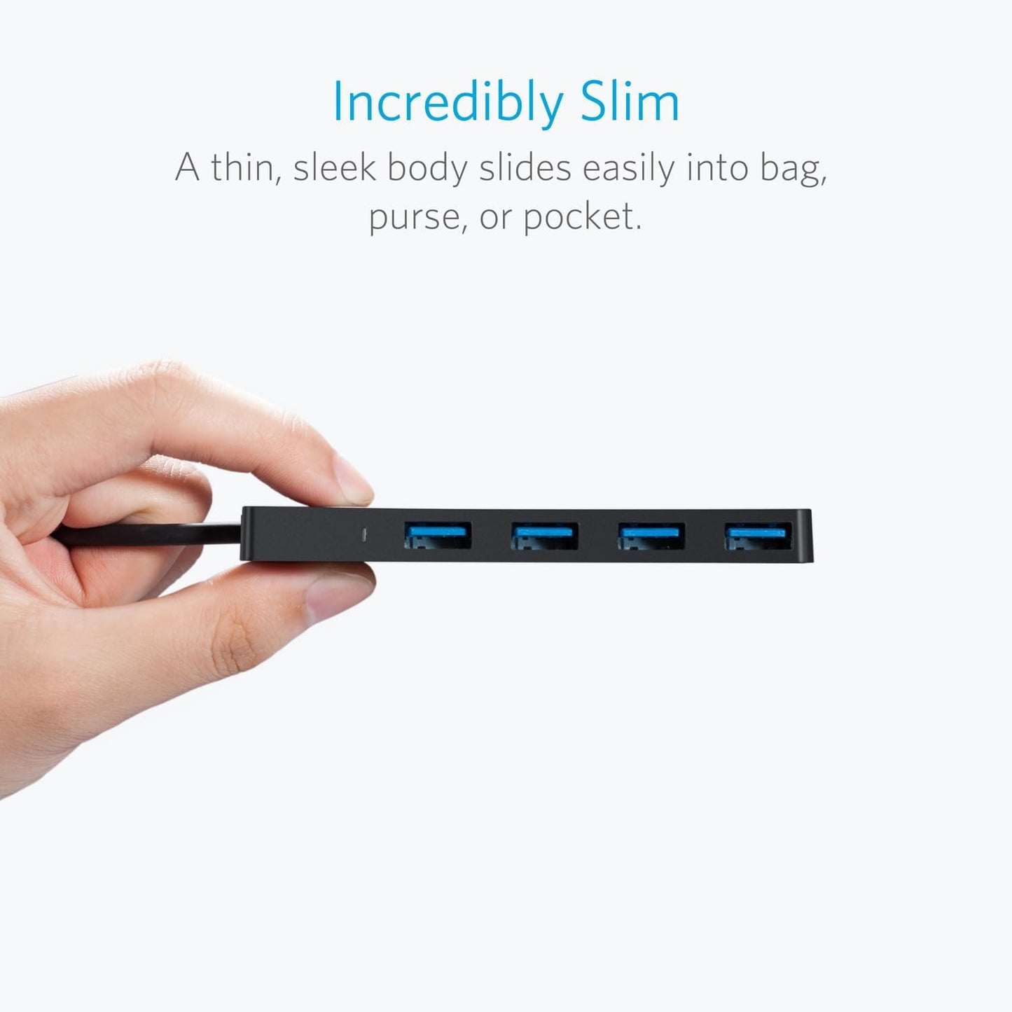Anker USB-C Hub, 4 x USB-A 3.0, Schwarz A8309G11 