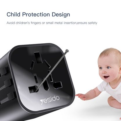 Network Charger Yesido MC09 Travel, Black 