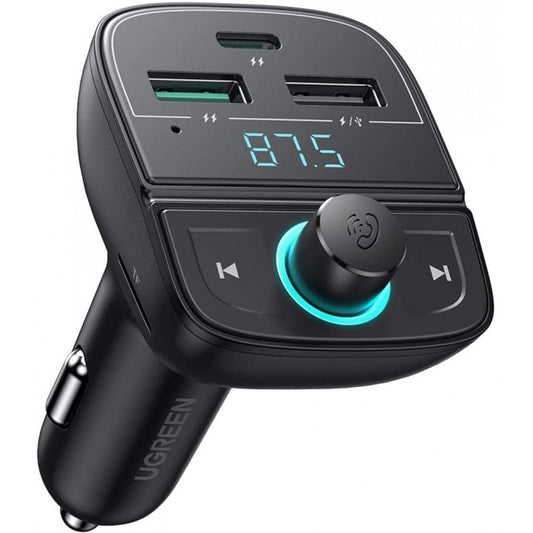 Modulateur FM Bluetooth UGREEN CD229, 2 x USB-A - 1 x USB-C - 1 x microSD